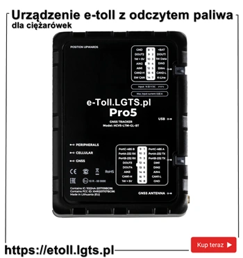 eToll PRO5 GPS ZSL device for installation in a Heavy Duty Truck and Bus